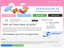 Tablet Screenshot of bebisnamn.se